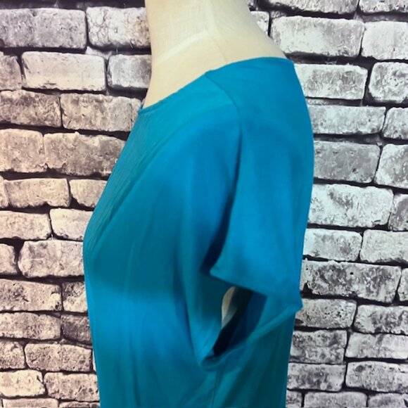 Soft Surroundings Turquoise Sleeveless Blouse Size M - Picture 5 of 9
